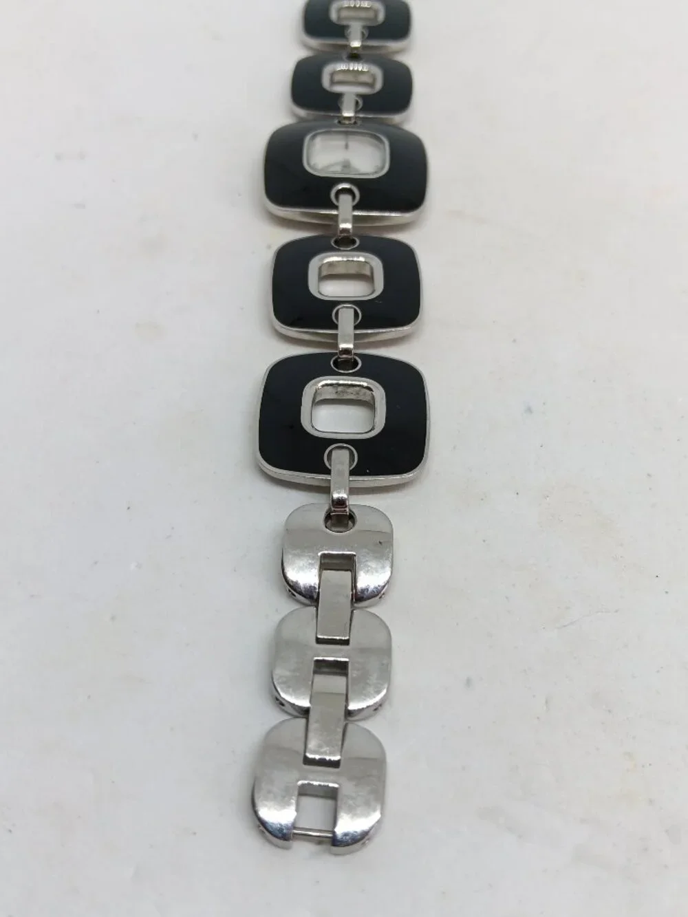 Fossil ES-1728 Women's 31mm Square S/Steel Acetate Inlay MOP Dial Quartz Watch